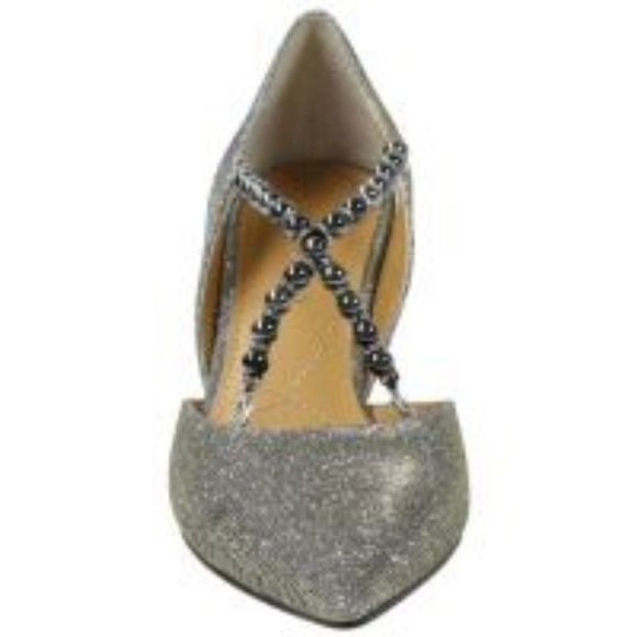 J. Renee Zayna Pewter Heels Size 7 NWOB - Picture 2 of 7
